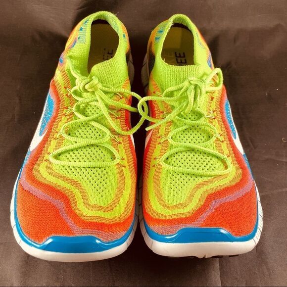 Nike Flyknit Free 5.0 🌈 rainbow men’s 8 US 41 EUR multicolor 7 UK rare tiem - Picture 11 of 13
